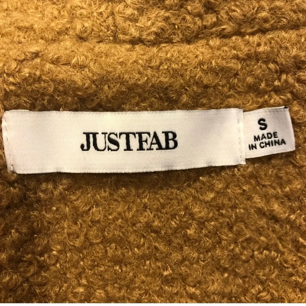 JustFab camel colored teddy jacket - Picture 6 of 6